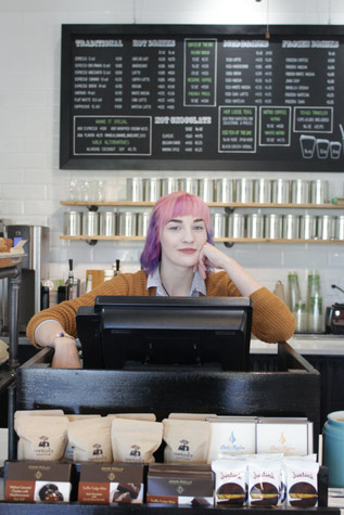 Custom Tamps, Espresso, and Barista Kristin