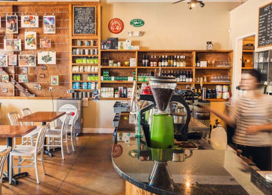 Brewing local specialty coffee in Historic St Andrews, FL. Cafe location with outdoor seating.