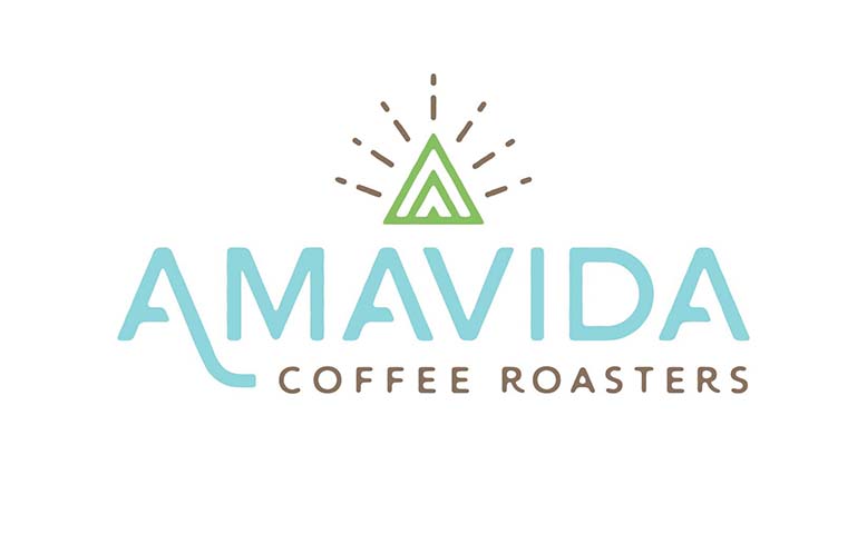 Amavida Coffee Roasters New Logo designed by Kevin Tudball